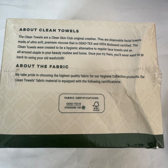 Clean Skin Club Bamboo Viscose Ultra Soft BioBased Face Towel 1Pkg XL 50 Ct. - Picture 9 of 12